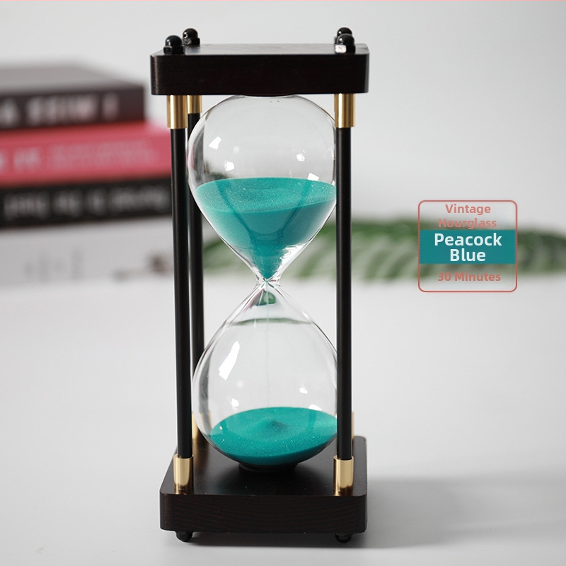 Clepsidră retro, ornament pentru birou, timer de 30/60 minute, decor de masă creativ, cadou pentru Ziua Îndrăgostiților Chineze