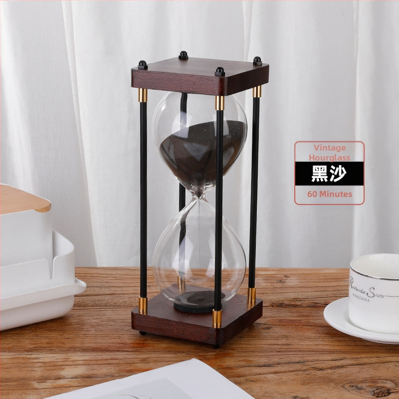 Clepsidră retro, ornament pentru birou, timer de 30/60 minute, decor de masă creativ, cadou pentru Ziua Îndrăgostiților Chineze