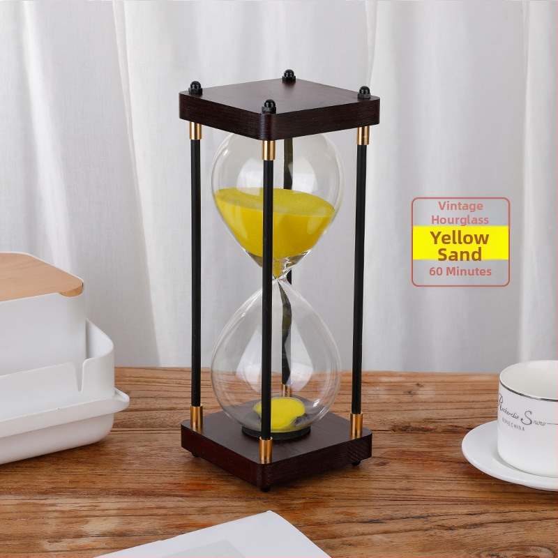 Clepsidră retro, ornament pentru birou, timer de 30/60 minute, decor de masă creativ, cadou pentru Ziua Îndrăgostiților Chineze