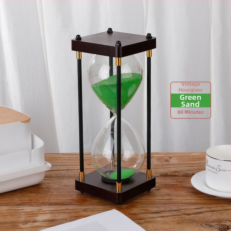 Clepsidră retro, ornament pentru birou, timer de 30/60 minute, decor de masă creativ, cadou pentru Ziua Îndrăgostiților Chineze