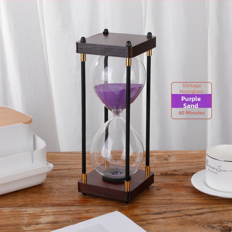 Clepsidră retro, ornament pentru birou, timer de 30/60 minute, decor de masă creativ, cadou pentru Ziua Îndrăgostiților Chineze