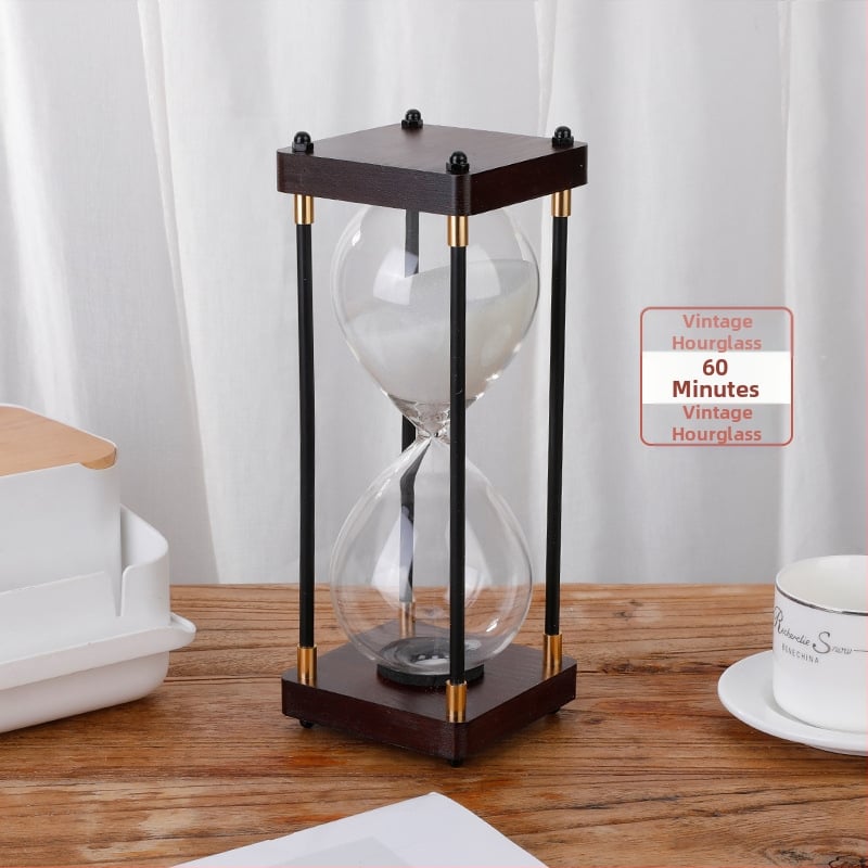 Clepsidră retro, ornament pentru birou, timer de 30/60 minute, decor de masă creativ, cadou pentru Ziua Îndrăgostiților Chineze
