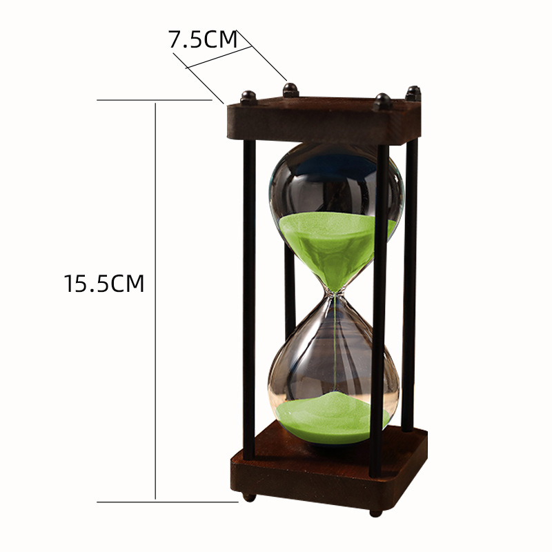 Clepsidră retro, ornament pentru birou, timer de 30/60 minute, decor de masă creativ, cadou pentru Ziua Îndrăgostiților Chineze