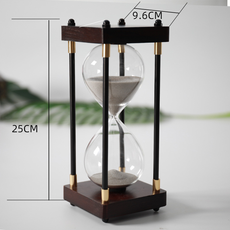 Clepsidră retro, ornament pentru birou, timer de 30/60 minute, decor de masă creativ, cadou pentru Ziua Îndrăgostiților Chineze