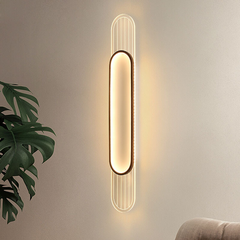 Zidna lampa za spavaću sobu i dnevni boravak, moderni minimalistički LED dekorativni izvor svjetla, duga traka za pozadinu televizora