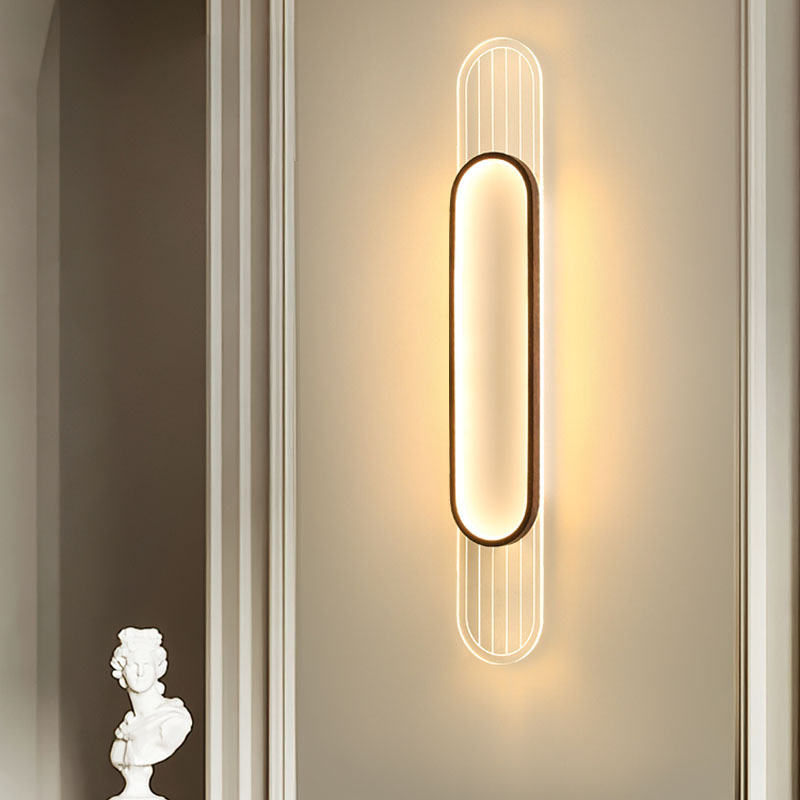 Zidna lampa za spavaću sobu i dnevni boravak, moderni minimalistički LED dekorativni izvor svjetla, duga traka za pozadinu televizora