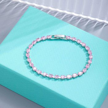Brățară zirconiu unisex, zirconiu micro pavé, lux ușor, închidere minimalistă