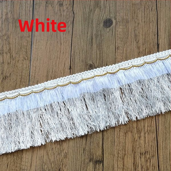 Dantelă pentru perdele, decor de nuntă, ciucuri pe bandă de 10 cm, stil mustață de dragon
