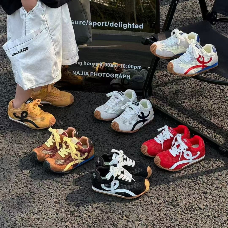Pantofi copii Forrest Gump din plasă respirabilă, stil coreean, primăvară-vară 2026, pantofi de alergare
