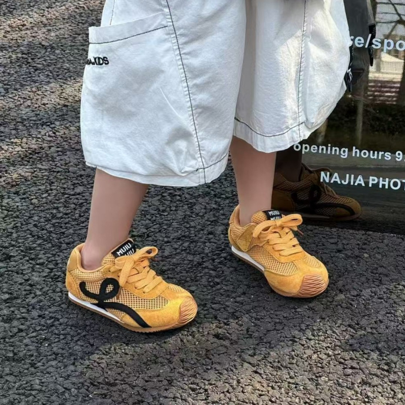 Pantofi copii Forrest Gump din plasă respirabilă, stil coreean, primăvară-vară 2026, pantofi de alergare