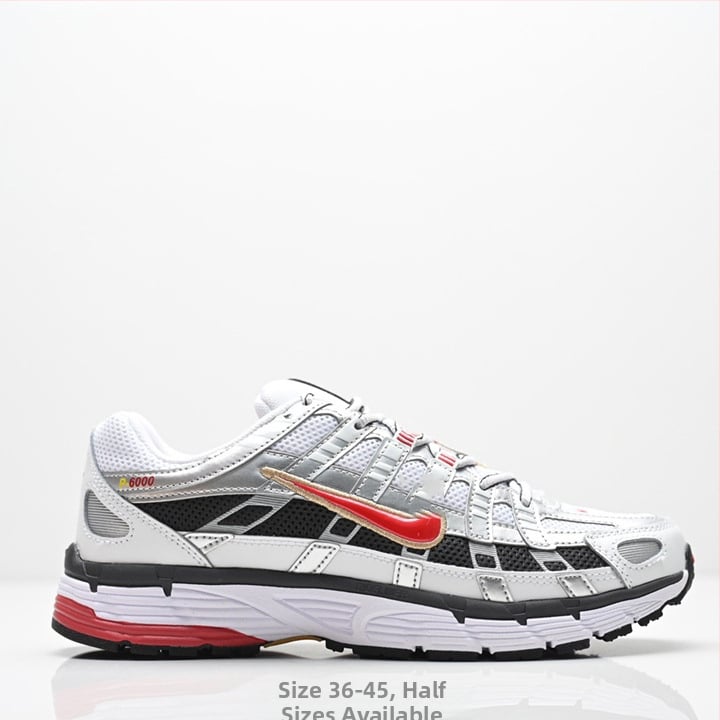 P-6000 Pantofi retro tip dad, partea superioară din plasă respirabilă, talpă groasă pentru înălțime suplimentară, încălțăminte sport casual, unisex