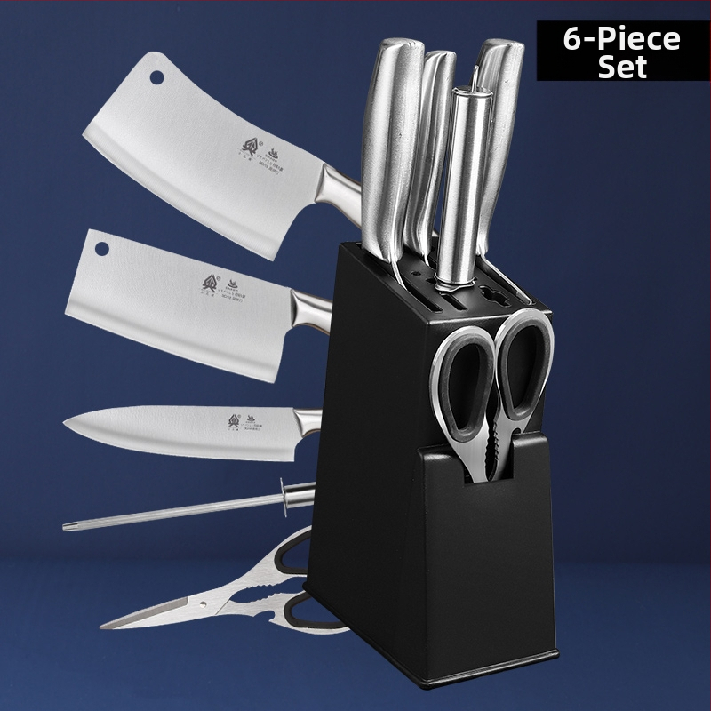 Σετ μαχαιριών κουζίνας με σανίδα κοπής – 2 σε 1 πλήρες σετ, μαχαίρι για κόψιμο οστών