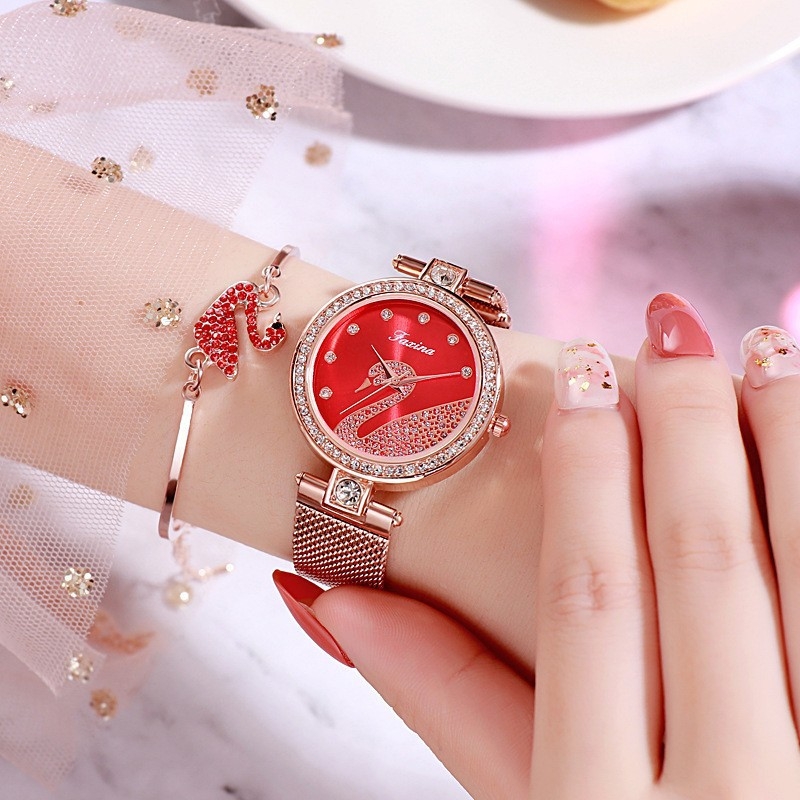 Little Swan női óra — könnyű luxus, szűk körű elegáns minimalistikus dizájn, diákoknak