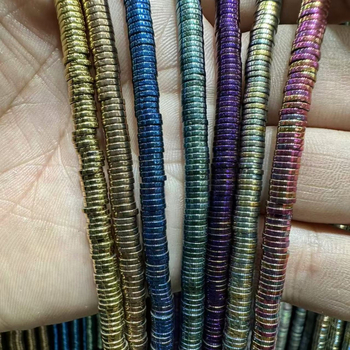 Crne galstone perle 2×8 mm za narukvice, dijelovi za DIY nakit