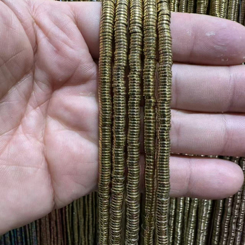 Crne galstone perle 2×8 mm za narukvice, dijelovi za DIY nakit