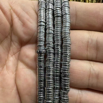 Crne galstone perle 2×8 mm za narukvice, dijelovi za DIY nakit