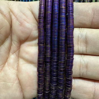 Crne galstone perle 2×8 mm za narukvice, dijelovi za DIY nakit