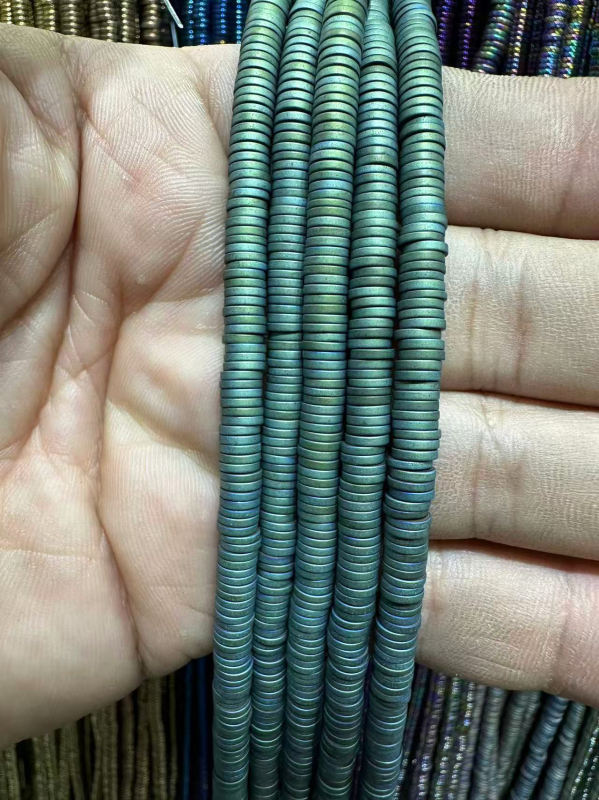 Crne galstone perle 2×8 mm za narukvice, dijelovi za DIY nakit