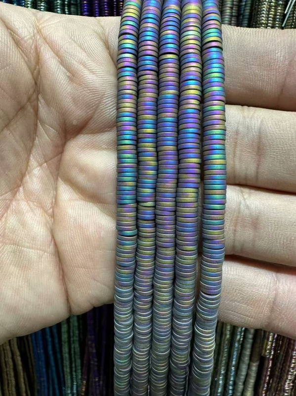 Crne galstone perle 2×8 mm za narukvice, dijelovi za DIY nakit