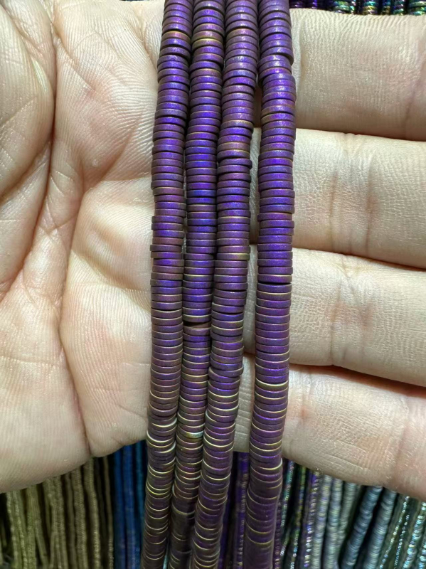 Crne galstone perle 2×8 mm za narukvice, dijelovi za DIY nakit