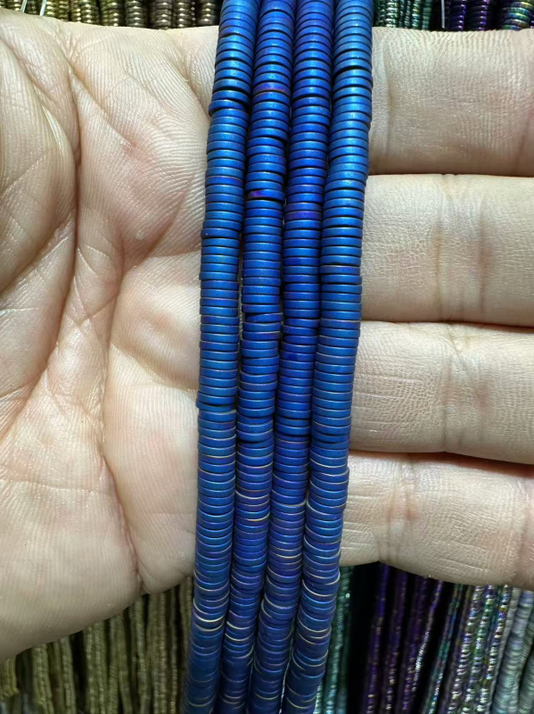 Crne galstone perle 2×8 mm za narukvice, dijelovi za DIY nakit