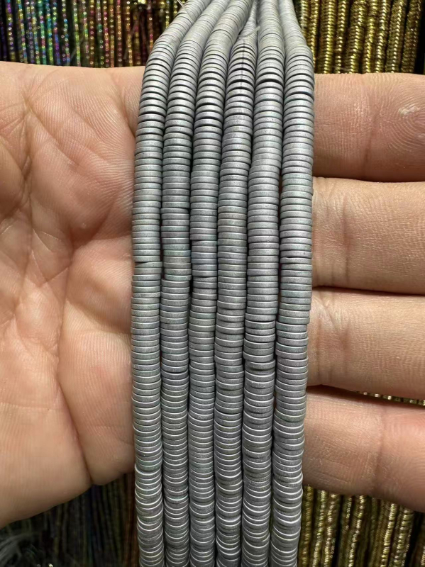 Crne galstone perle 2×8 mm za narukvice, dijelovi za DIY nakit