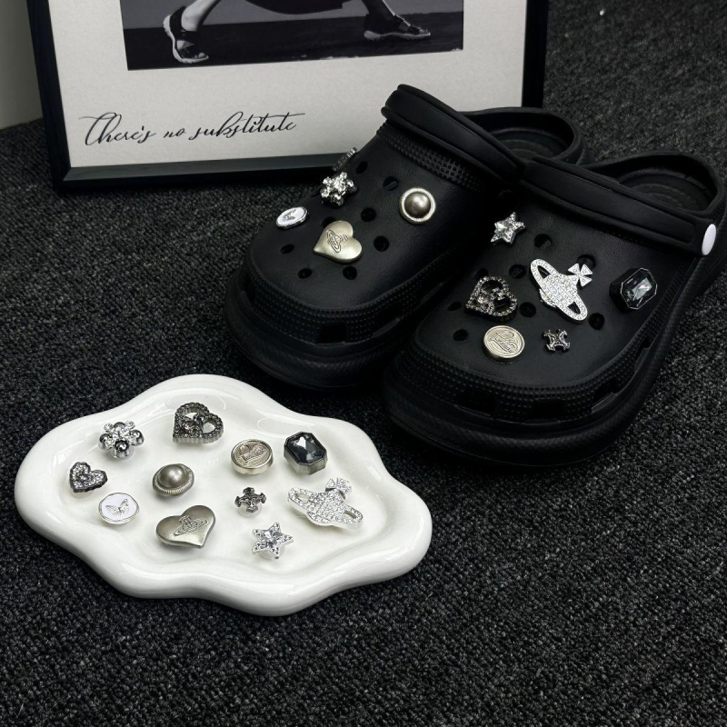 Διακοσμητικά charms για παπούτσια μπαλέτου για Crocs, DIY με κρύσταλλα και λίθους