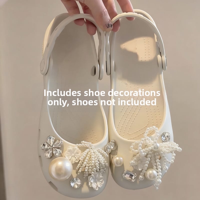 Αξεσουάρ Crocs με λουλουδάκια και κρύσταλλα για DIY