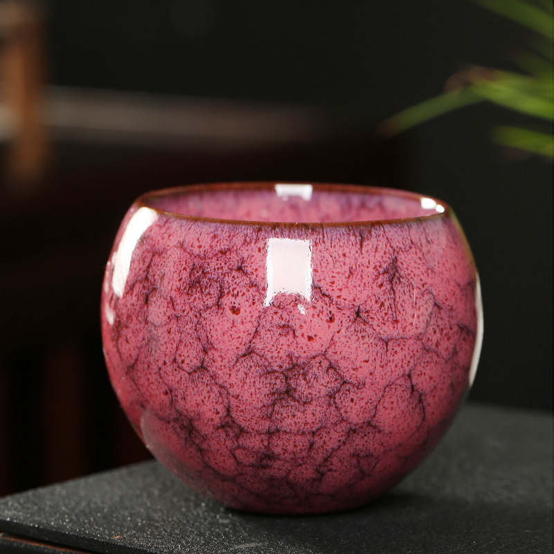 Tianmu Jianzhan porcelán teás/kávés pohár, kerámia, kemencés máz, egyes pohár, mester pohár, különféle tea tálak