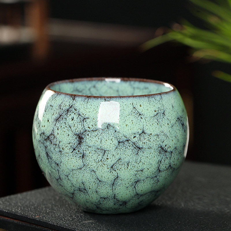 Tianmu Jianzhan porcelán teás/kávés pohár, kerámia, kemencés máz, egyes pohár, mester pohár, különféle tea tálak