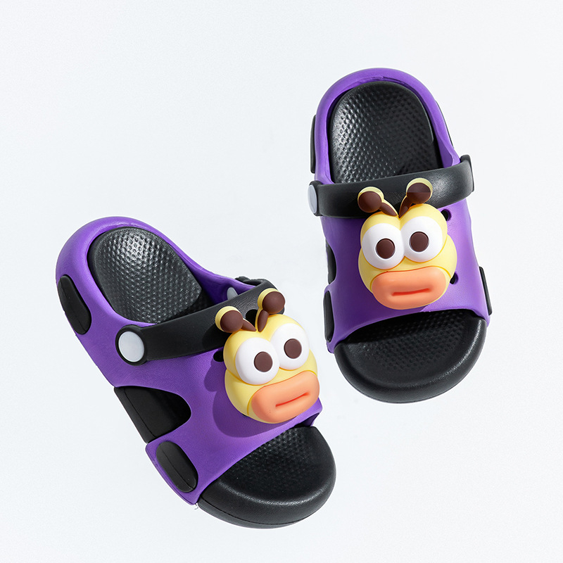Slapi de vară pentru copii, antiderapante, unisex, design iepuraș, două culori