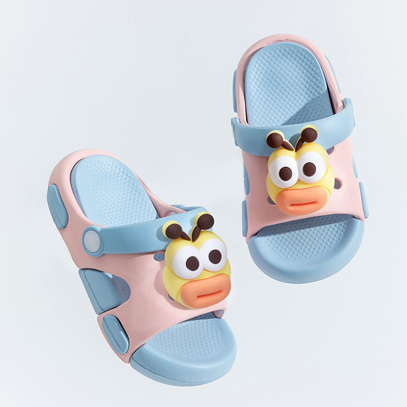 Slapi de vară pentru copii, antiderapante, unisex, design iepuraș, două culori