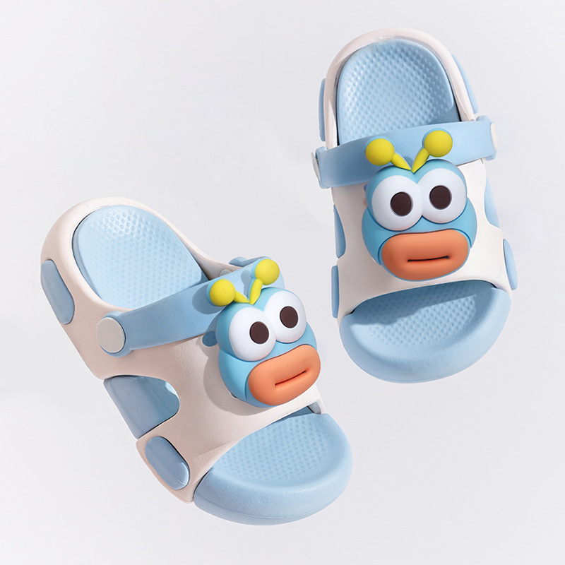 Slapi de vară pentru copii, antiderapante, unisex, design iepuraș, două culori