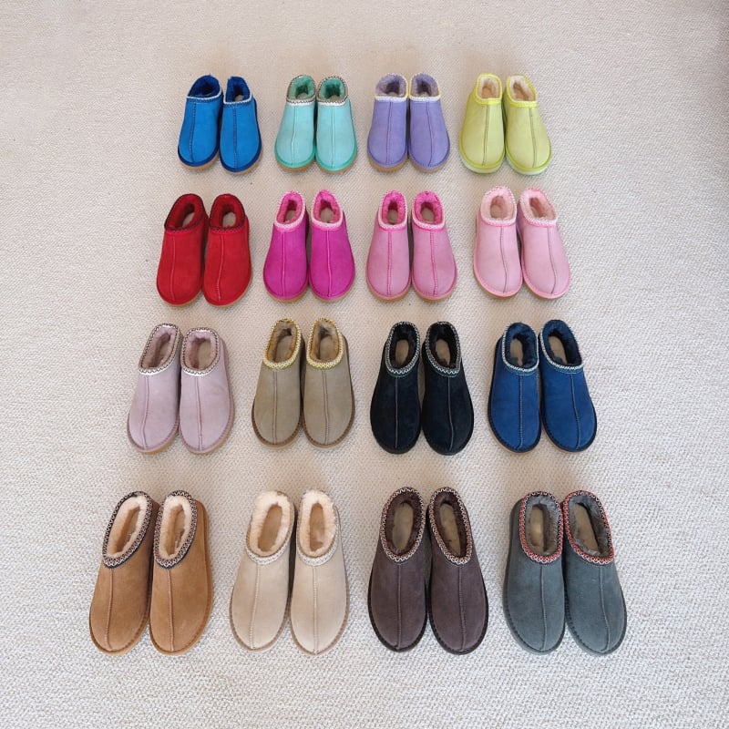Ghete de zăpadă tricotate în stil etnic, croială joasă, Slip-On, căptușite cu blană artificială, calde