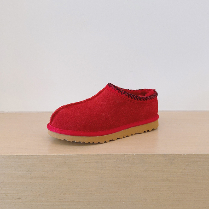 Ghete de zăpadă tricotate în stil etnic, croială joasă, Slip-On, căptușite cu blană artificială, calde