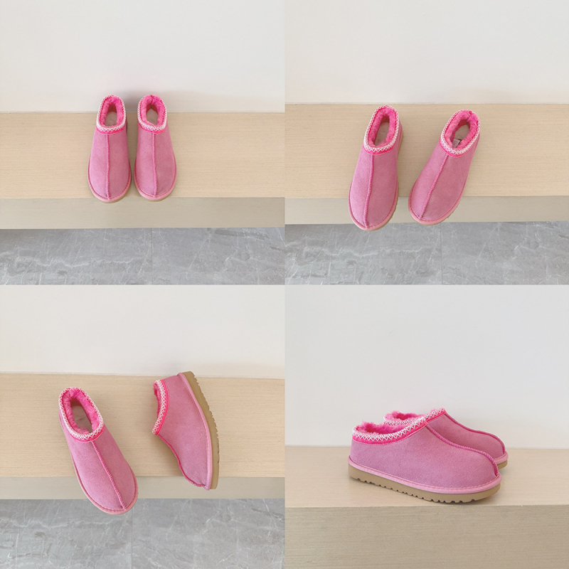 Ghete de zăpadă tricotate în stil etnic, croială joasă, Slip-On, căptușite cu blană artificială, calde