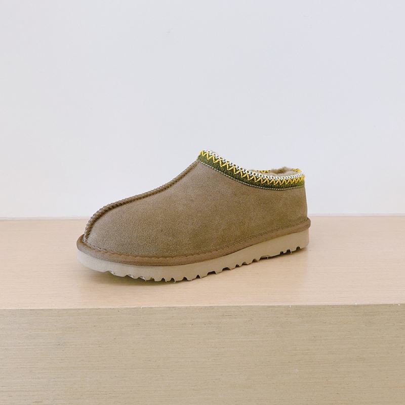 Ghete de zăpadă tricotate în stil etnic, croială joasă, Slip-On, căptușite cu blană artificială, calde