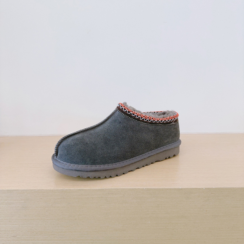 Ghete de zăpadă tricotate în stil etnic, croială joasă, Slip-On, căptușite cu blană artificială, calde