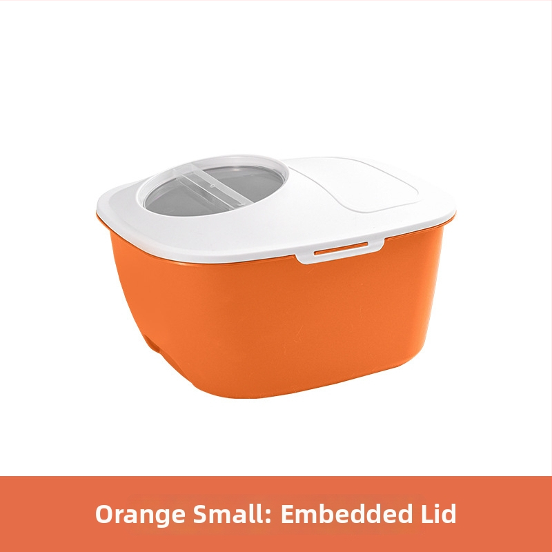 Δοχείο αποθήκευσης ρυζιού από πλαστικό με σφράγιση, προστασία από υγρασία και έντομα, τροφίμου ποιότητας, χωρητικότητα άνω των 10 λίτρων