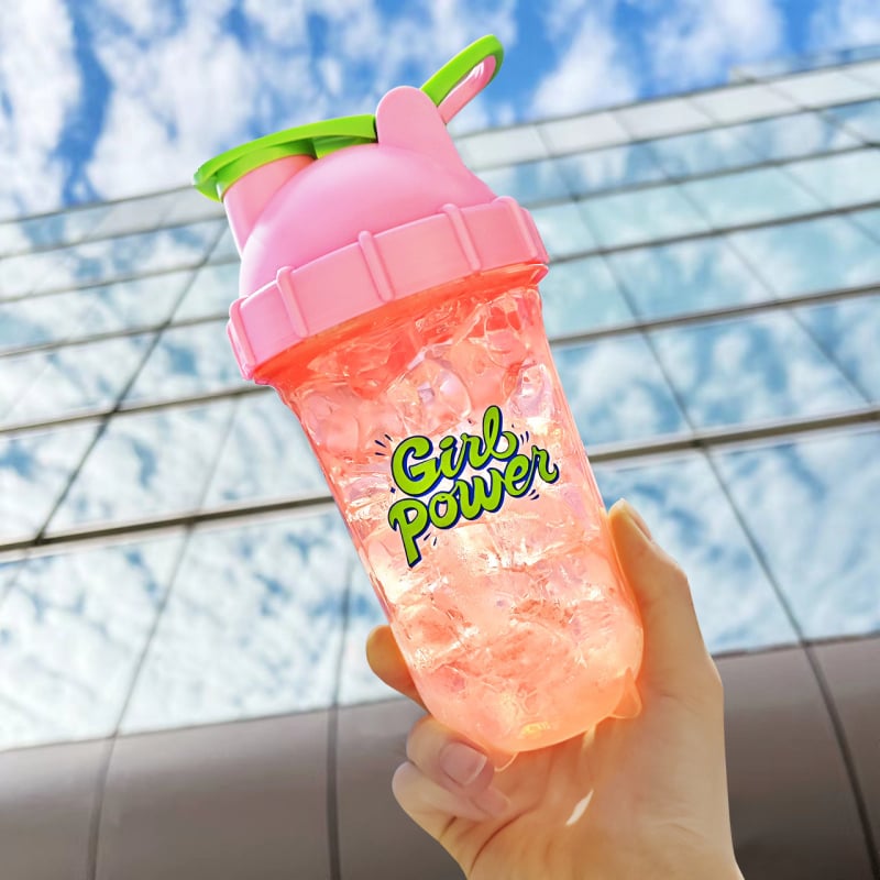 Fitnesz shaker pohár, hőálló fehérje shaker, tejshake keverő és vízkeverő, nyári használatra