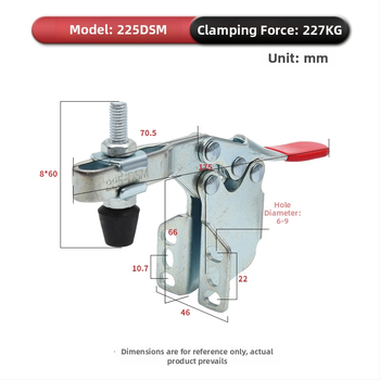 Priemyselná horizontálna rýchloupínacia svorka pre zváracie prípravky, modely 201, 201B, 225D