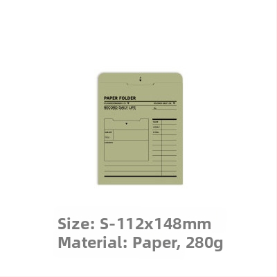 Iplaybox Retro Paper Office Folder, priečinok na spisy A4 s úložným priestorom na poznámky a obálky na účtenky