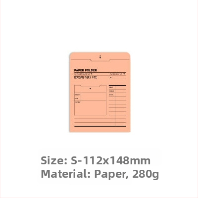 Iplaybox Retro Paper Office Folder, priečinok na spisy A4 s úložným priestorom na poznámky a obálky na účtenky