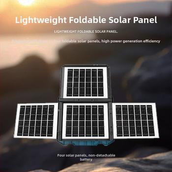 LED vanjski floodlight s tri solarne ploče, baterija velike kapacitete i dugi radni vijek, s kukom