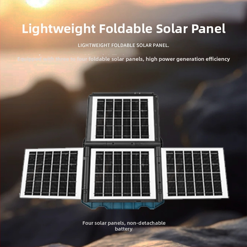 LED vanjski floodlight s tri solarne ploče, baterija velike kapacitete i dugi radni vijek, s kukom
