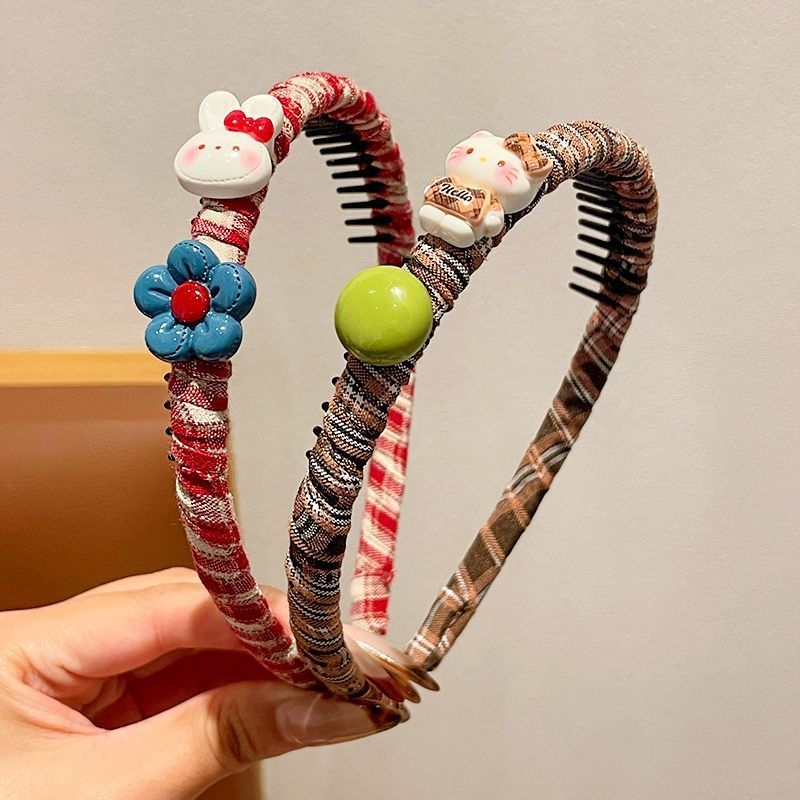 Dječji protuklizni pojas za kosu s Hello Kitty motivom, crtani stil