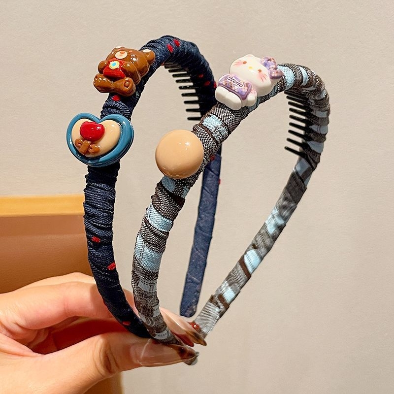 Dječji protuklizni pojas za kosu s Hello Kitty motivom, crtani stil