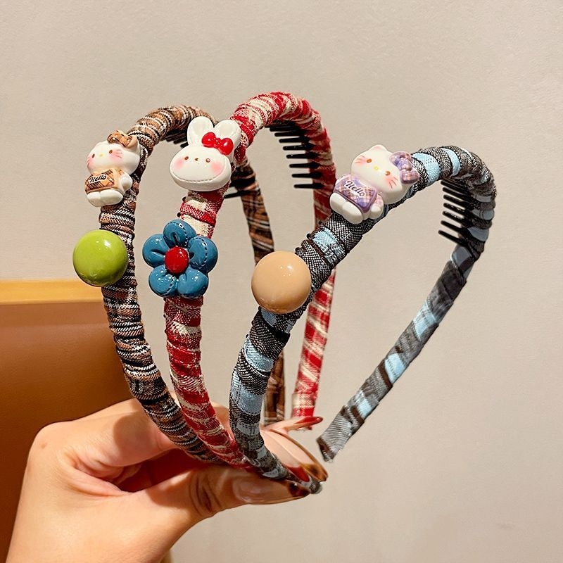 Dječji protuklizni pojas za kosu s Hello Kitty motivom, crtani stil