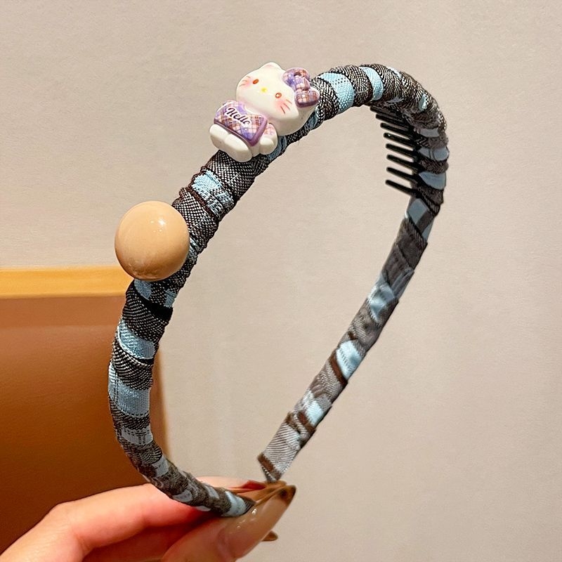 Dječji protuklizni pojas za kosu s Hello Kitty motivom, crtani stil
