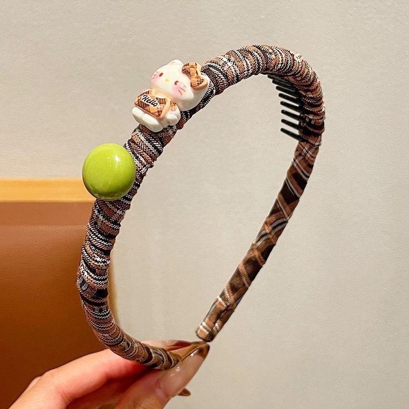 Dječji protuklizni pojas za kosu s Hello Kitty motivom, crtani stil